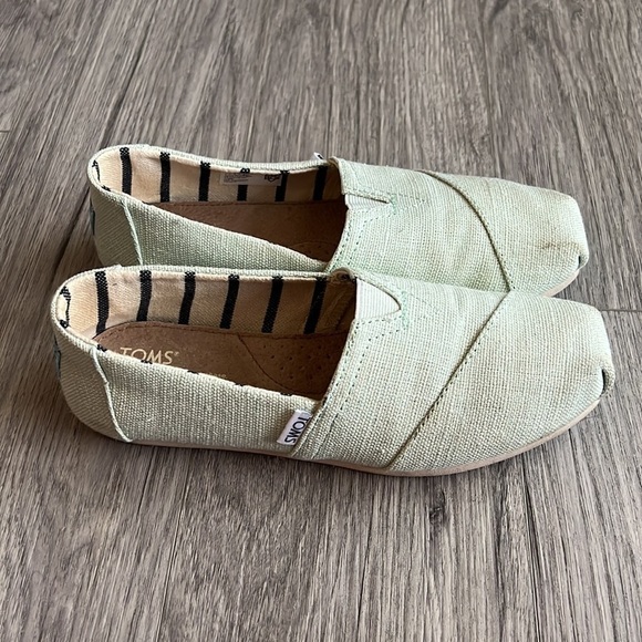 TOMS Alpargata Sage Heritage Canvas Mint Size 7 - Picture 3 of 7